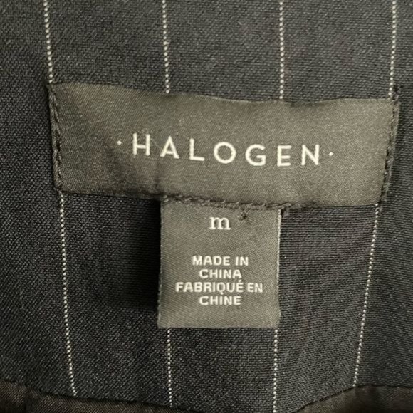 Halogen Black Pinstripe Blazer - Picture 4 of 11